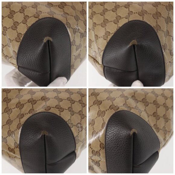 GUCCI GG Crystal Tote Bag Coated Canvas Outlet Beige Gold 353706 Auth 144529 - Picture 14 of 16
